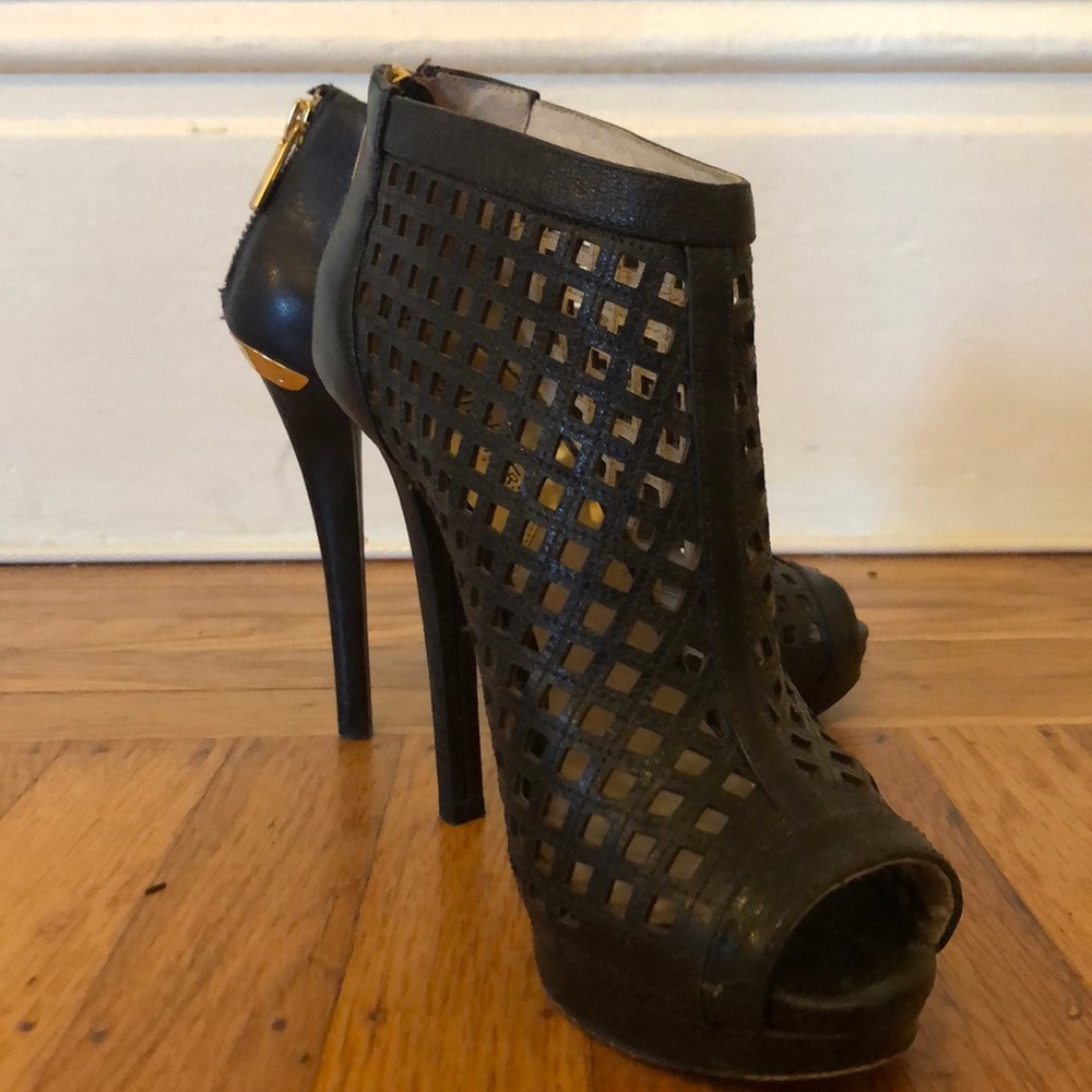 Michael Kors black cage heels size 6.5